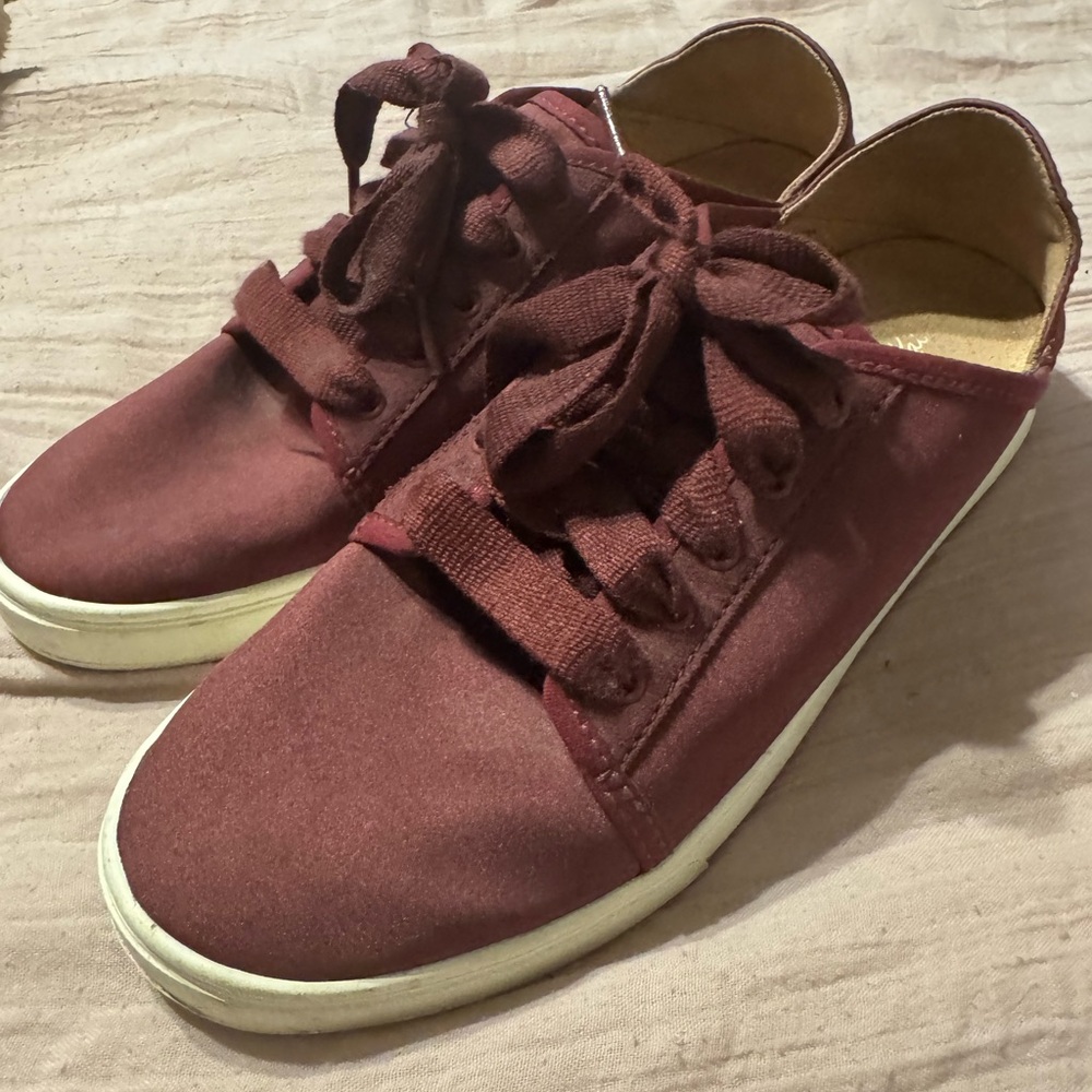 OluKai Women's Maroon Canvas Sneakers